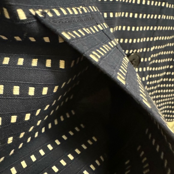 Rafaella Blue and White Polka Dot Striped Blazer Size 10 Excellent Condition - Picture 8 of 9